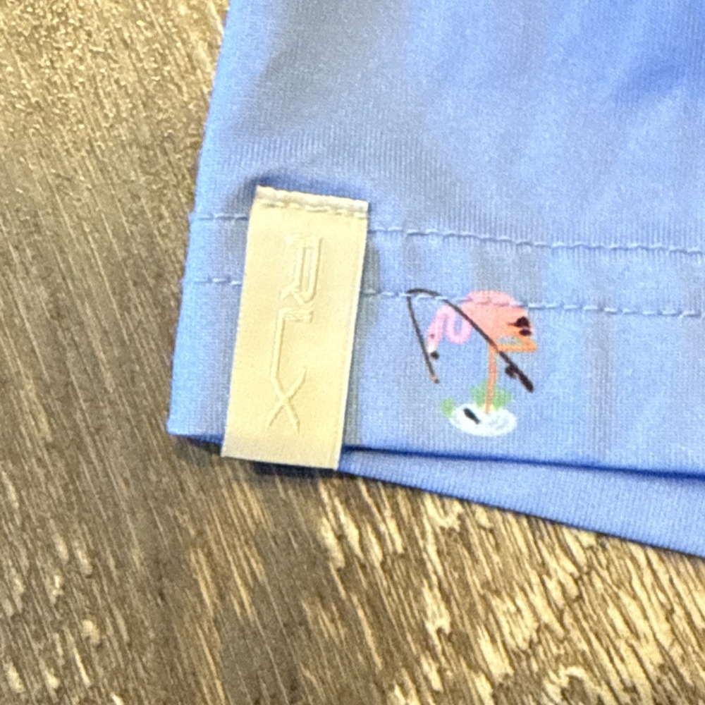 RLX Ralph Lauren Men's XXL Performance Polo Shirt Fishing Flamingo Blue - Picture 7 of 12